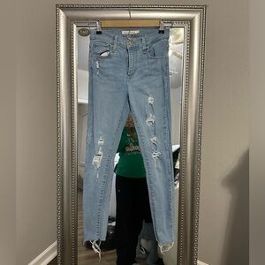 Levi High Rise Super Skinny Jeans